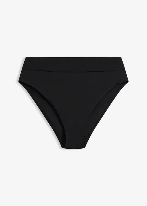 Slip a vita alta per bikini con sgambatura alta, asciugatura rapida, bonprix