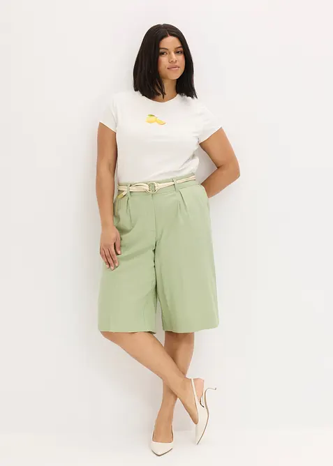 Bermuda in misto lino, bonprix