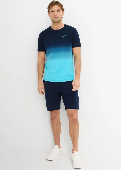T-shirt e bermuda in felpa  (set 2 pezzi), bonprix