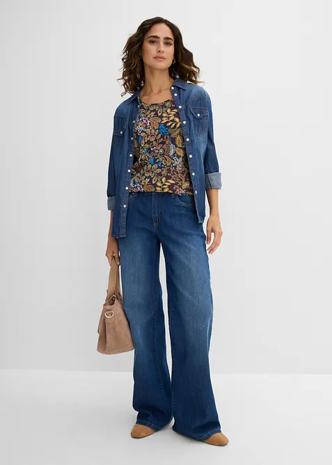 T-shirt in cotone fantasia, bonprix