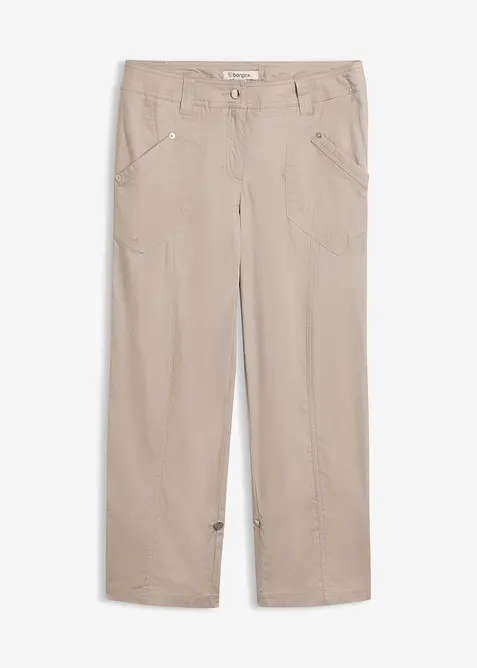 Pinocchietti cargo elasticizzati, bonprix