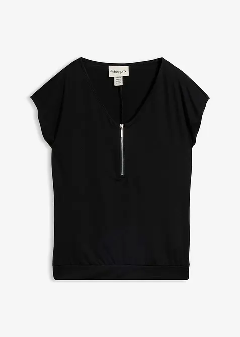 T-shirt con cerniera, bonprix