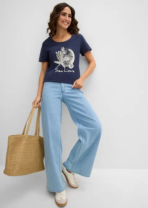 T-shirt con stampa Sea Love, bonprix
