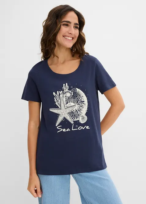 T-shirt con stampa Sea Love, bonprix