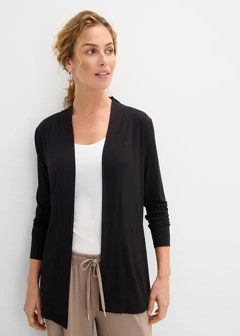 Cardigan in jersey di morbida viscosa, bonprix