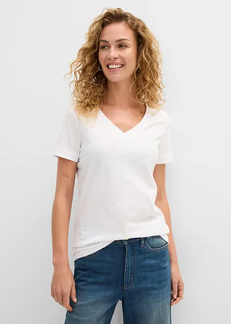 T-shirt in puro cotone, bonprix