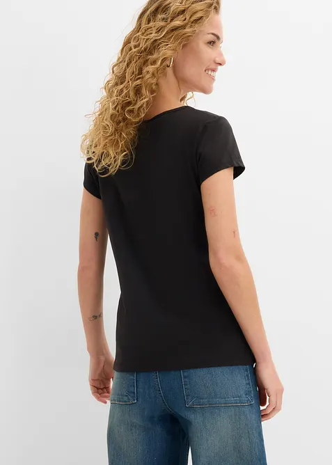 Maglia a maniche corte con scollo quadrato, bonprix