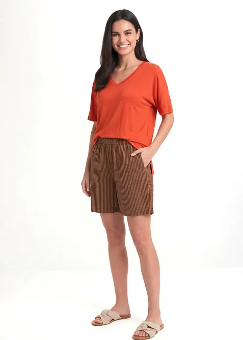 Maglia lunga in misto viscosa, bonprix