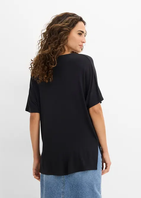 Maglia lunga in misto viscosa, bonprix