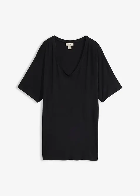 Maglia lunga in misto viscosa, bonprix