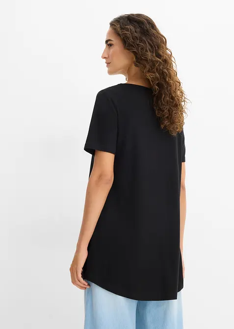 T-shirt svasata a maniche corte, bonprix