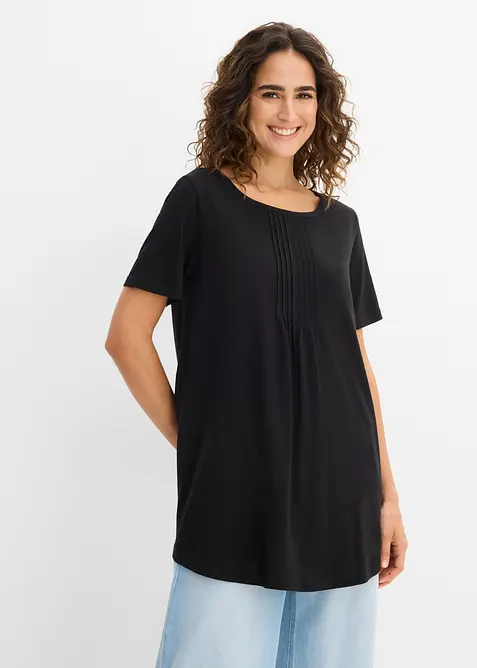 T-shirt svasata a maniche corte, bonprix