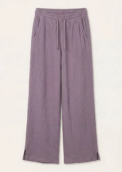 Pantaloni a palazzo in mussola leggera, bonprix