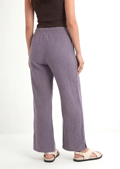 Pantaloni a palazzo in mussola leggera, bonprix