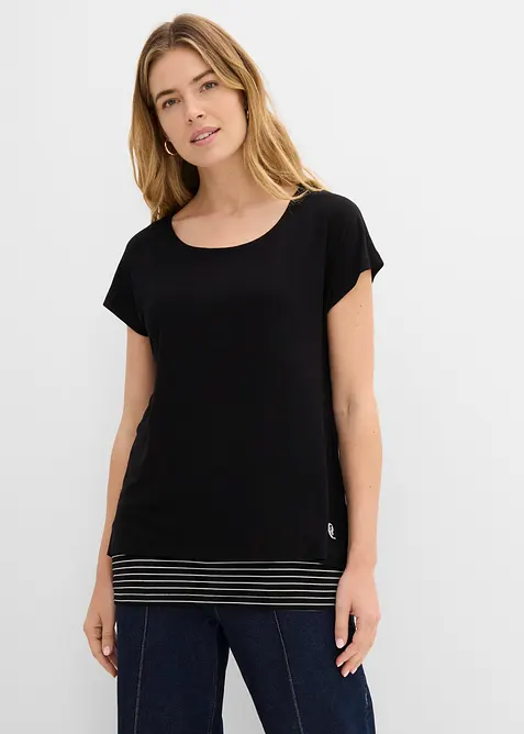 Maglia lunga in morbido misto viscosa, bonprix
