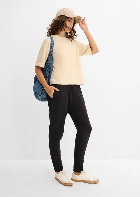 Pantaloni in jersey di misto cotone, bonprix