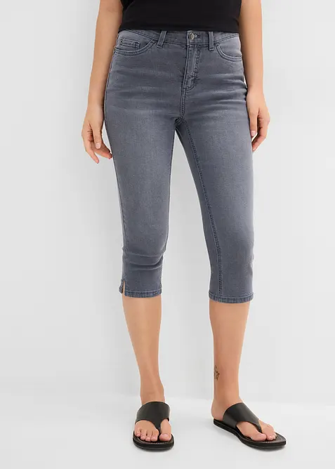 Jeans capri elasticizzati, bonprix