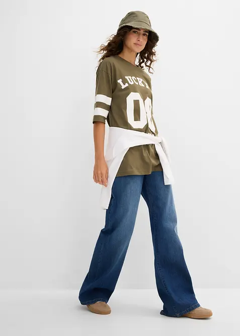 Maxi maglia in puro cotone biologico, bonprix