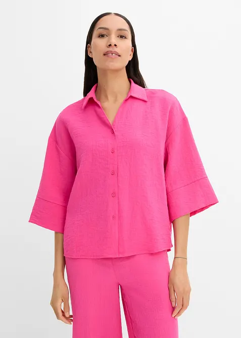 Camicetta oversize in misto viscosa, bonprix