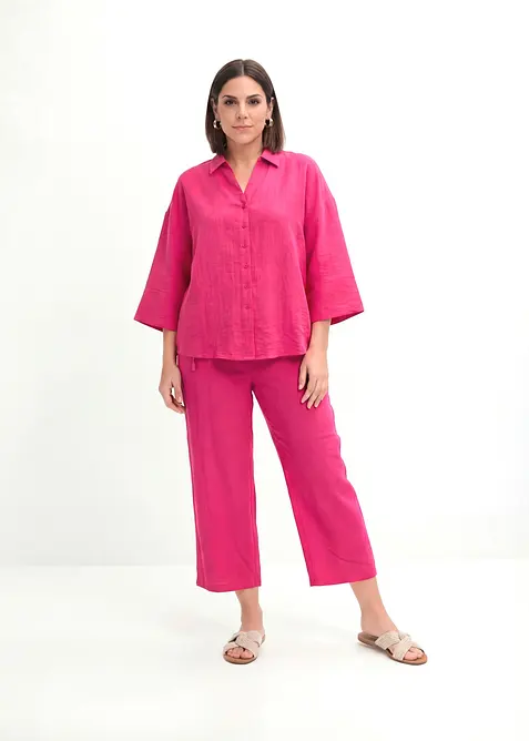 Camicetta oversize in misto viscosa, bonprix