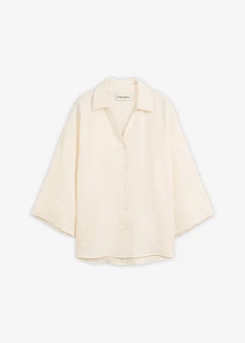 Camicetta oversize in misto viscosa, bonprix