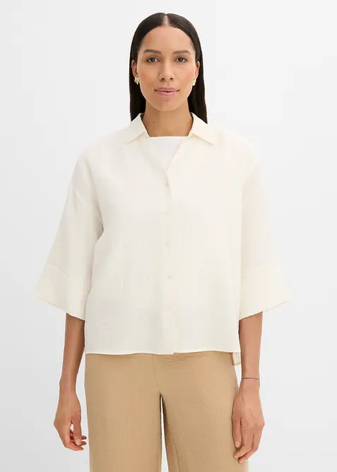 Camicetta oversize in misto viscosa, bonprix