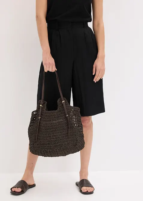 Borsa shopper con fibbie decorative, bonprix