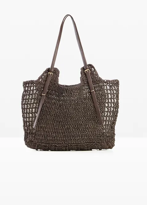 Borsa shopper con fibbie decorative, bonprix