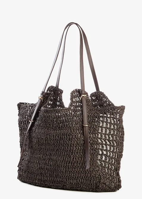 Borsa shopper con fibbie decorative, bonprix