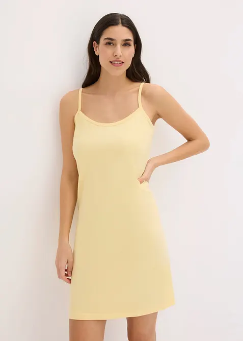 Camicia da notte corta con spalline sottili (pacco da 2), bonprix