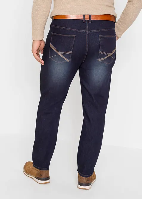 Jeans multistretch regular fit con vita elasticizzata, straight, bonprix