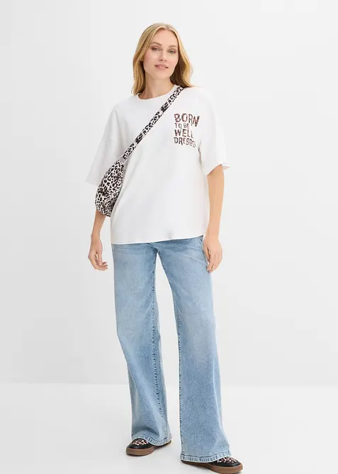 Maxi maglia in puro cotone biologico, bonprix