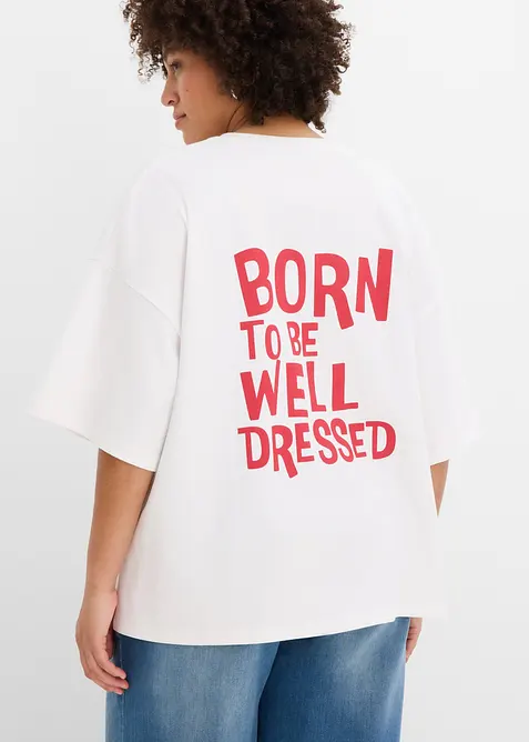 Maxi maglia in puro cotone biologico, bonprix