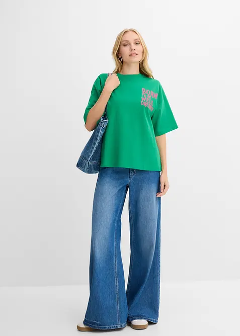 Maxi maglia in puro cotone biologico, bonprix