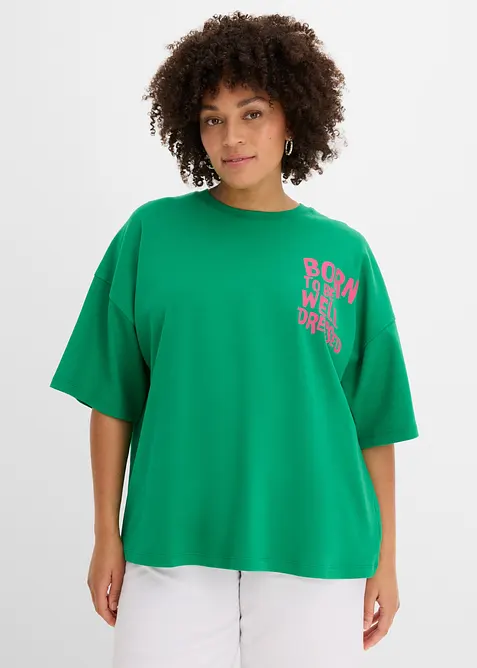 Maxi maglia in puro cotone biologico, bonprix