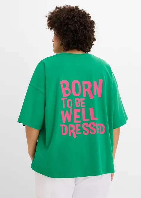 Maxi maglia in puro cotone biologico, bonprix