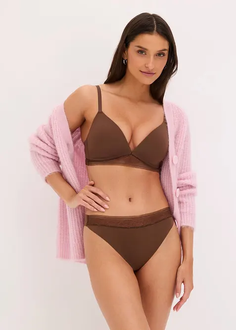 Reggiseno con coppe preformate senza cuciture e senza ferretto, bonprix