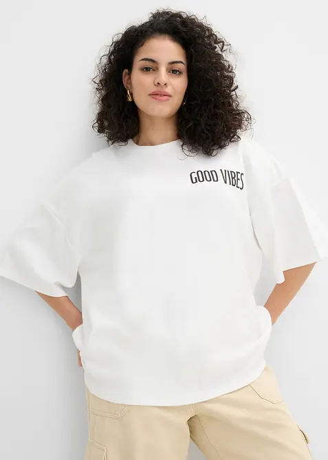 Maxi maglia in puro cotone biologico, bonprix