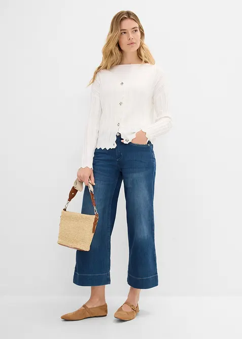 Jeans culotte ultra morbidi, bonprix