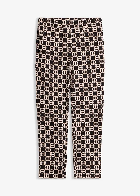 Pantaloni cropped in bengalina elasticizzata, bonprix