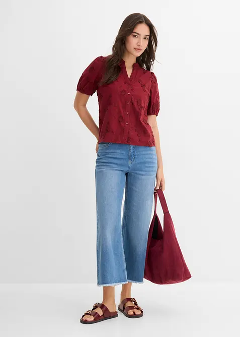Jeans cropped wide fit, bonprix