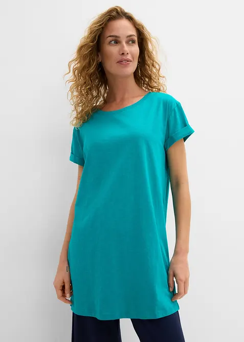 T-shirt lunga in puro cotone, bonprix