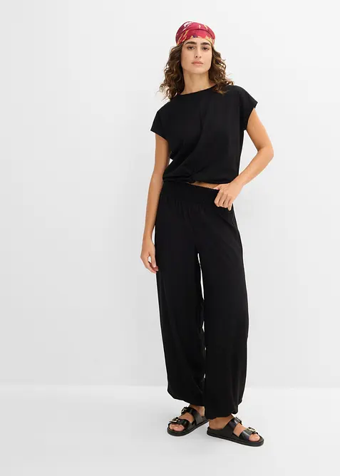 Pantaloni a palloncini in viscosa fluida, bonprix