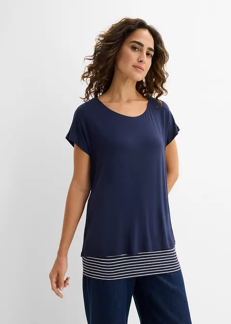 Maglia lunga in morbido misto viscosa, bonprix