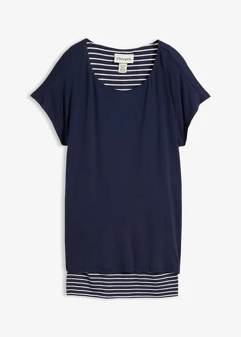 Maglia lunga in morbido misto viscosa, bonprix