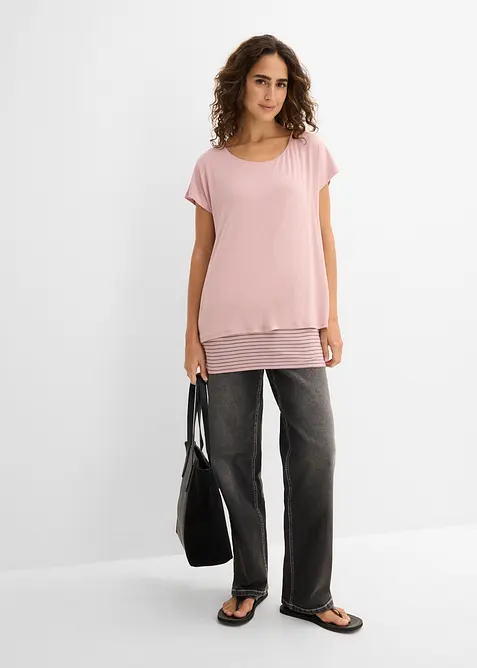 Maglia lunga in morbido misto viscosa, bonprix