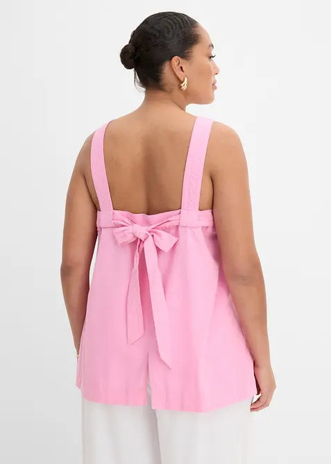 Blusa in misto viscosa con particolare annodato dietro, bonprix