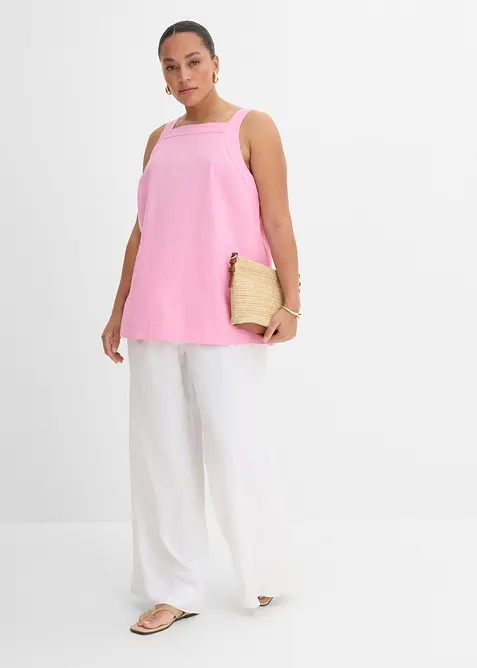 Blusa in misto viscosa con particolare annodato dietro, bonprix