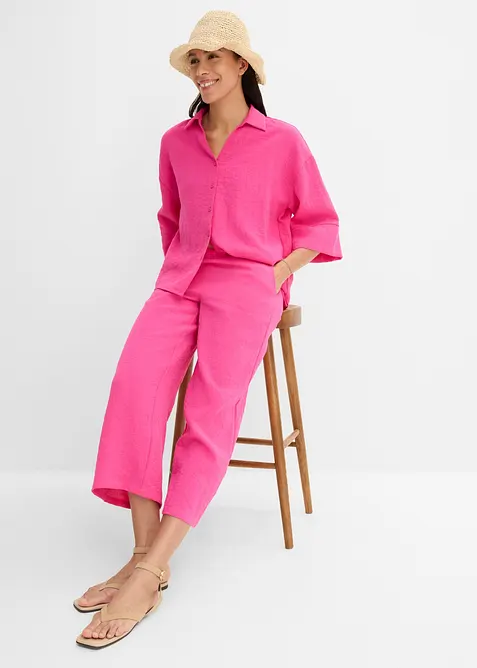 Pantaloni culotte in misto viscosa, bonprix