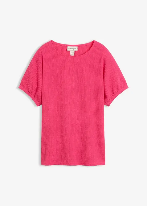 T-shirt in tessuto operato, bonprix